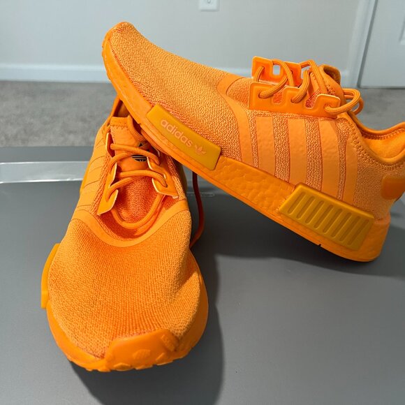 Adidas NMD R1 Shoes Bright Orange GV9439 Size 8.5. - Picture 10 of 12
